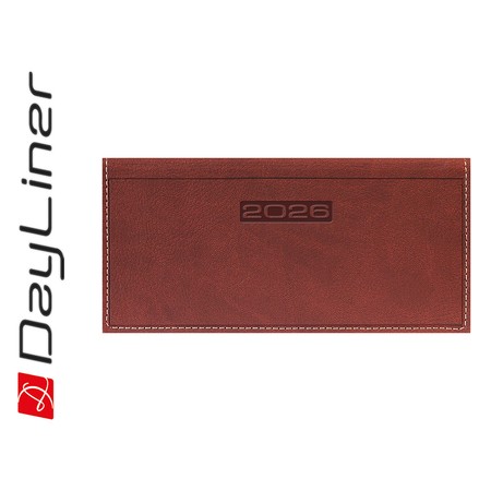 Sherwood, fekvő zsebnaptár, Barnásvörös