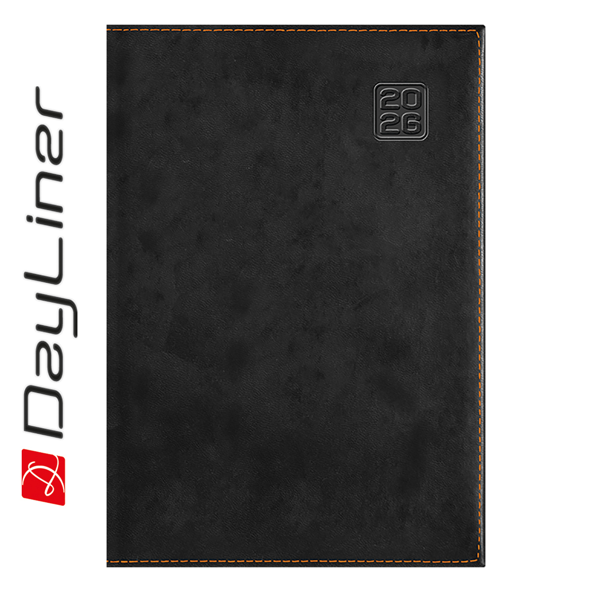 Square, A5 napi beosztású agenda, Fekete Square, A5 napi beosztású agenda, Fekete