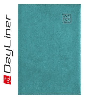Square, A5 napi beosztású agenda, Türkiz