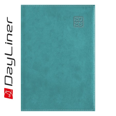 Square, A5 napi beosztású agenda, Türkiz