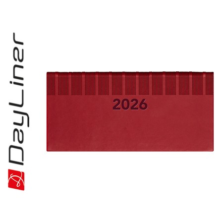 Tucson, fekvő zsebnaptár, Piros