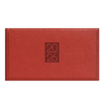 Classic, fekvő zsebnaptár, Bordó