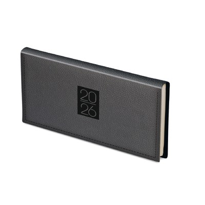 Classic, fekvő zsebnaptár, Fekete