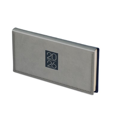 Classic, fekvő zsebnaptár, Szürke
