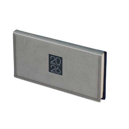 Classic, fekvő zsebnaptár, Szürke