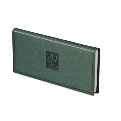 Classic, fekvő zsebnaptár, Zöld
