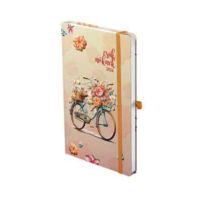 Csak Nőknek, A5 heti beosztású keskenyített határidőnapló, Bicikli