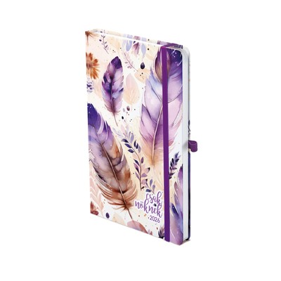 Csak Nőknek, A5 heti beosztású keskenyített határidőnapló, Lila Toll