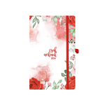 Csak Nőknek, A5 heti beosztású keskenyített határidőnapló, Piros Virág