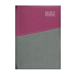 Duplex, A5 napi beosztású határidőnapló, Lila-Szürke