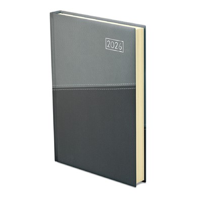 Duplex, A5 napi beosztású határidőnapló, Szürke-Antracit