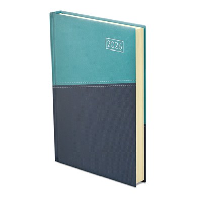 Duplex, A5 napi beosztású határidőnapló, Türkiz-Kék