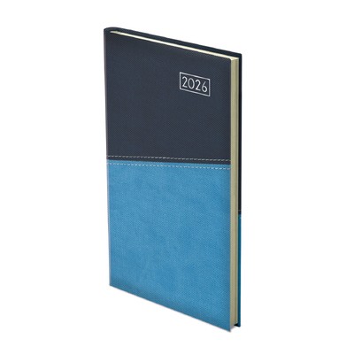 Duplex, álló zsebnaptár, Kék-Világoskék