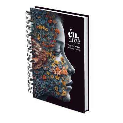 ÉN.2026, A5 napi beosztású spirálos határidőnapló