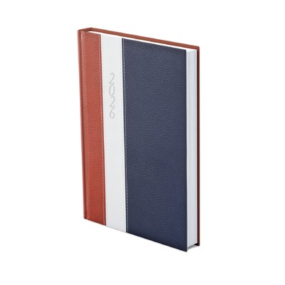 Fashion, A5 napi beosztású határidőnapló, Bordó-Fehér-Kék