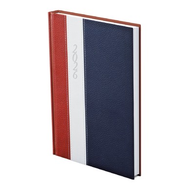 Fashion, B5 heti beosztású határidőnapló, Bordó-Fehér-Kék
