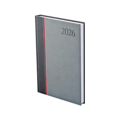 Groovy, A5 heti beosztású határidőnapló, Antracit-Piros-Szürke