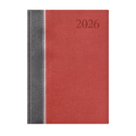 Groovy, A5 napi beosztású határidőnapló, Antracit-Ezüst-Bordó