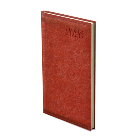 Image, álló zsebnaptár, Vörösesbarna