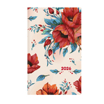 Joy 3D, A5 heti beosztású keskenyített határidőnapló, Piros