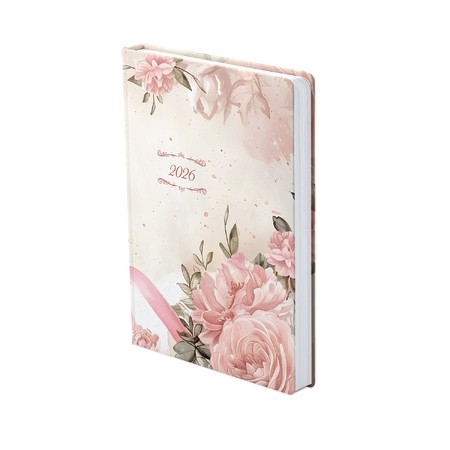 Joy 3D, B6 napi beosztású határidőnapló, Rózsaszín