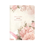 Joy 3D, B6 napi beosztású határidőnapló, Rózsaszín