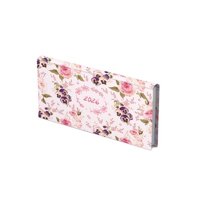 Joy, fekvő zsebnaptár, Árvácska