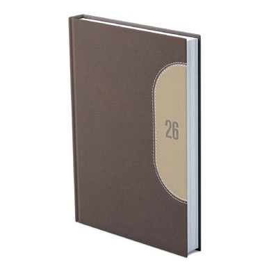 Kredo, A5 napi beosztású határidőnapló, Barna-Bézs