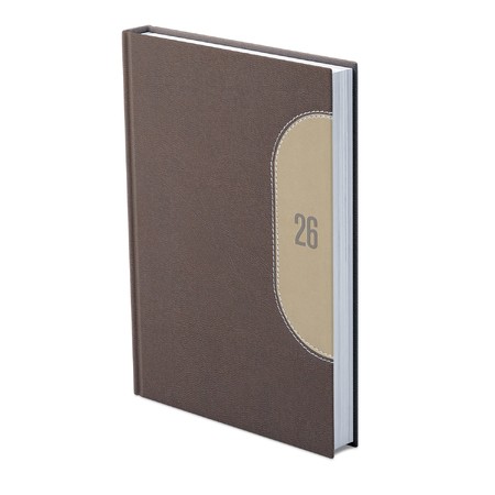 Kredo, A5 napi beosztású határidőnapló, Barna-Bézs