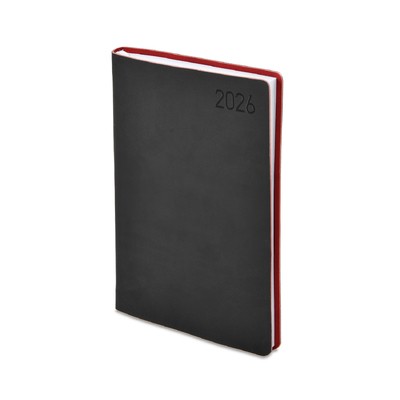 Madeira, A5 napi beosztású határidőnapló, Fekete-Bordó