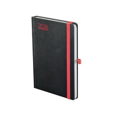 Nero, A5 heti beosztású határidőnapló, Fekete-Piros