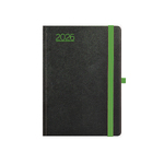 Nero, A5 heti beosztású határidőnapló, Fekete-Zöld
