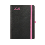 Nero, A5 napi beosztású határidőnapló, Fekete-Pink
