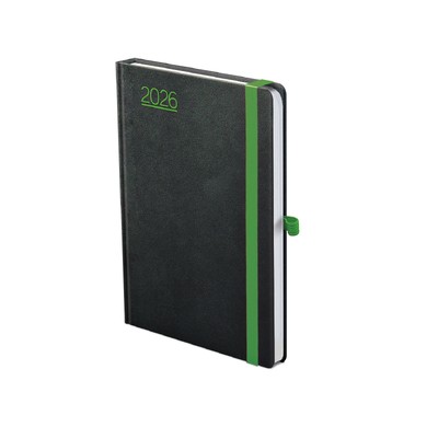 Nero, B6 heti beosztású határidőnapló, Fekete-Zöld