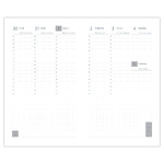 Rainbow, A5 keskenyített, heti beosztású határidőnapló, Lila