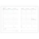 Traditional, A4 heti beosztású határidőnapló, Bordó