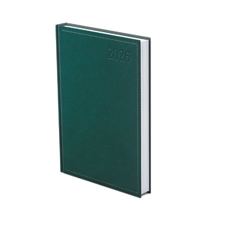 Traditional, A5 napi beosztású határidőnapló, Zöld