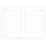 Traditional, B5 napi beosztású határidőnapló, Kék