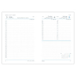 Traditional, B6 napi beosztású határidőnapló, Bordó