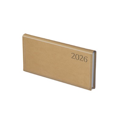 Traditional, fekvő zsebnaptár, Bézs