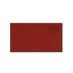 Traditional, fekvő zsebnaptár, Bordó