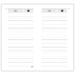 Traditional, zseb telefonregiszter, Zöld