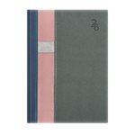 Vario, A5 napi beosztású határidőnapló, Kék-Rózsaszín-Szürke