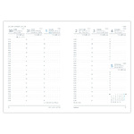 Vario, B6 heti beosztású határidőnapló, Kék-Rózsaszín-Szürke