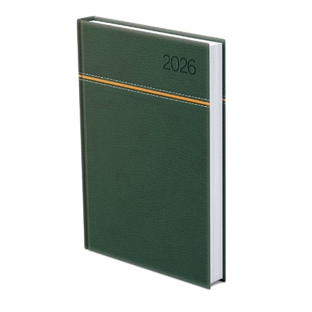 Young, A5 napi beosztású határidőnapló, Zöld-Narancs