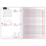 2-Day, B6 kétnapi beosztású határidőnapló + jegyzet, Kék