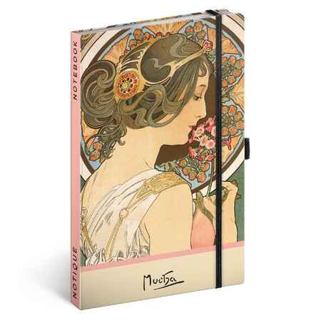 Alphonse Mucha - Primrose, keménytáblás pontozot notesz