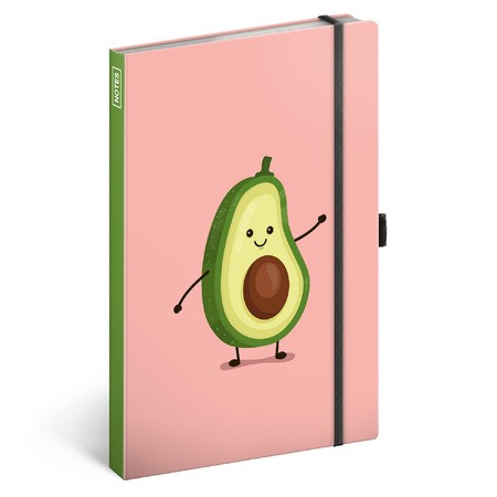 Avocado, keménytáblás vonalas notesz