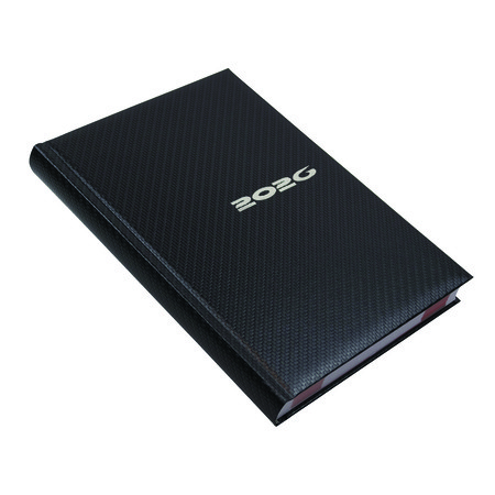 Carbon, A5 napi beosztású határidőnapló, Acél