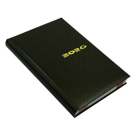 Carbon, A5 napi beosztású határidőnapló, Bronz